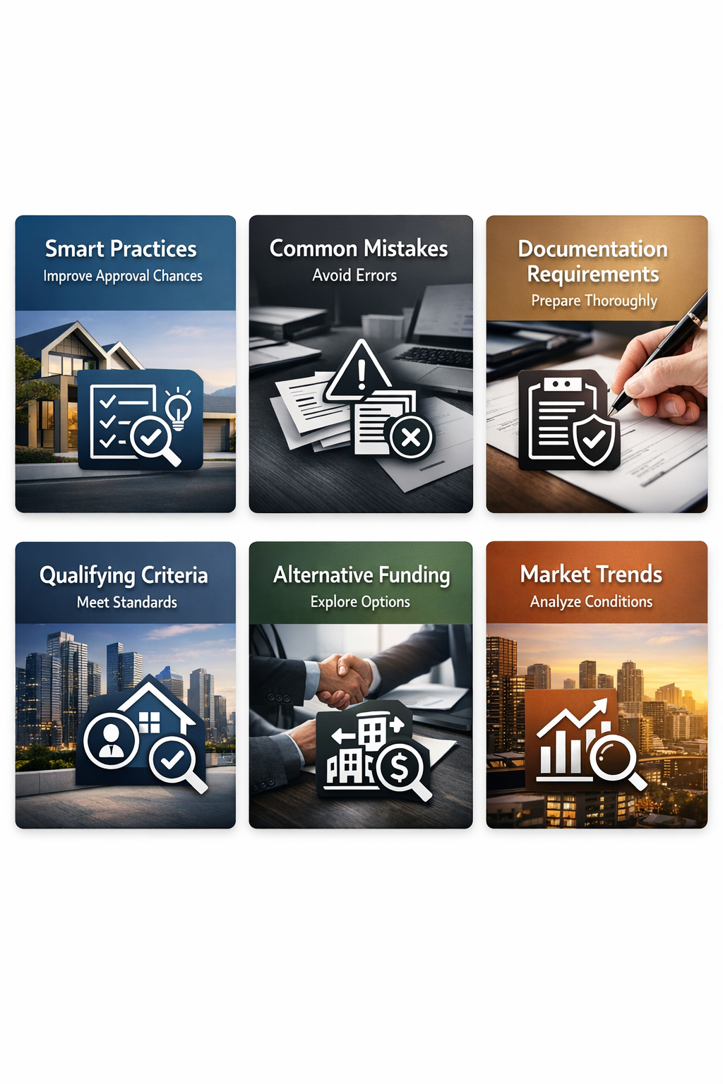 Infographic detailing smart practices, common mistakes, documentation requirements, qualifying criteria, and alternative funding sources for startup loans.