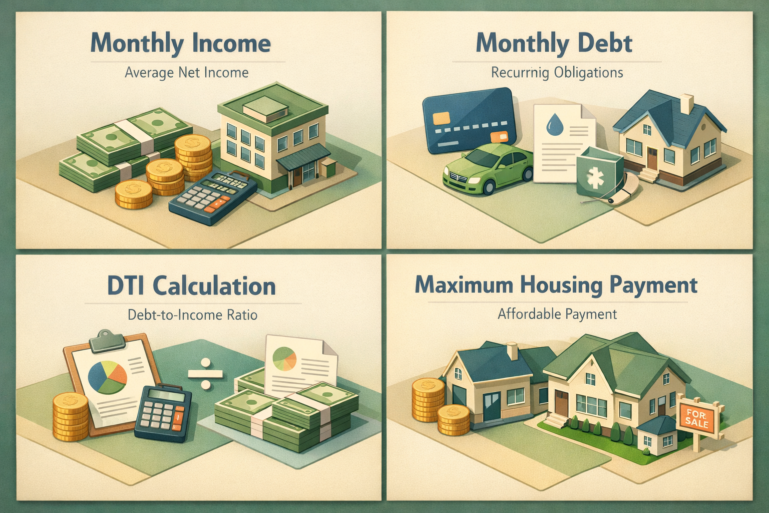 Steps to calculate mortgage affordability with gig income and student loans including income, debt, DTI, and calculator use.