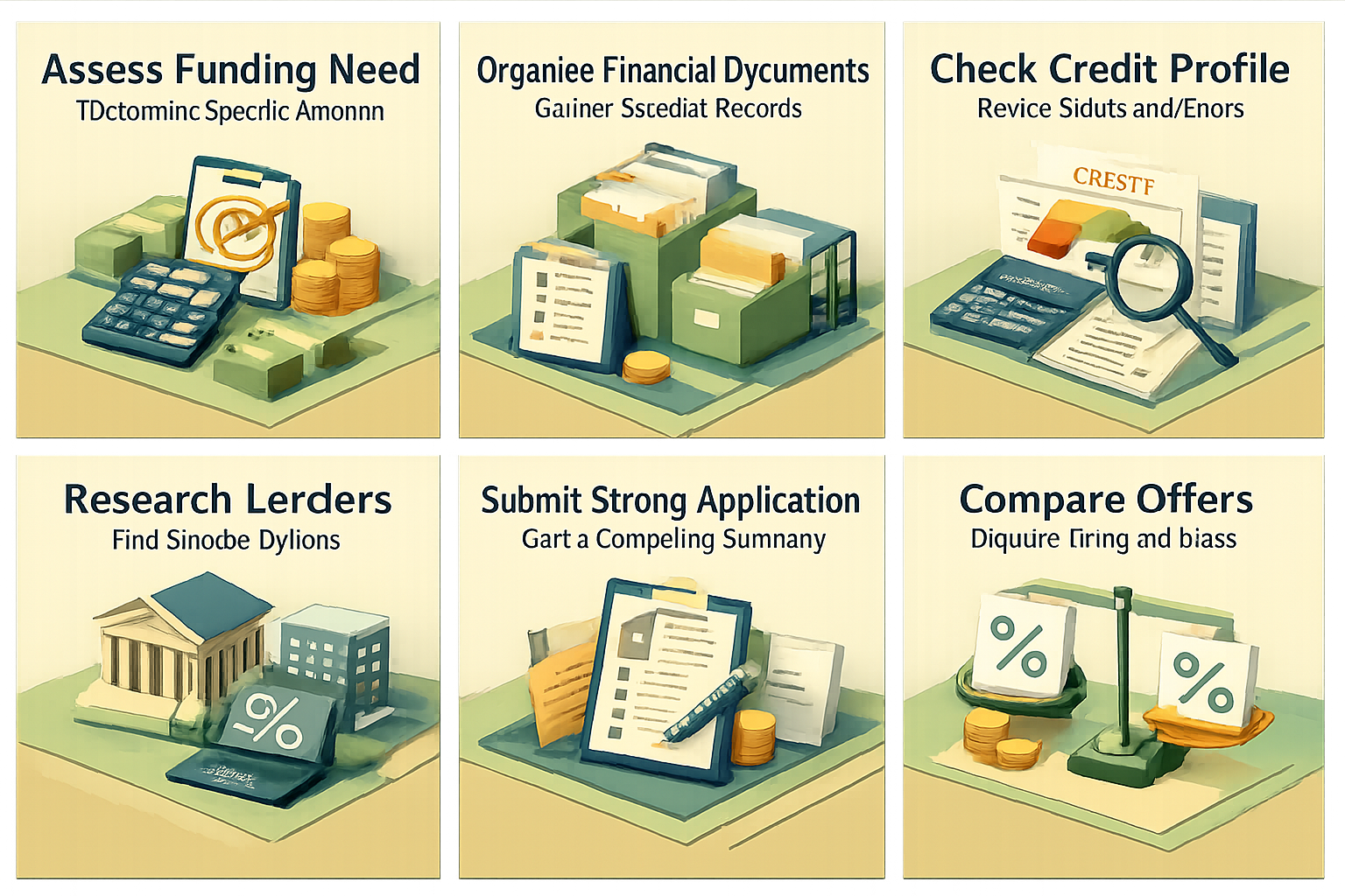 Step-by-step guide for freelancers on obtaining a working capital loan, covering funding needs, documents, credit checks, and lender research.