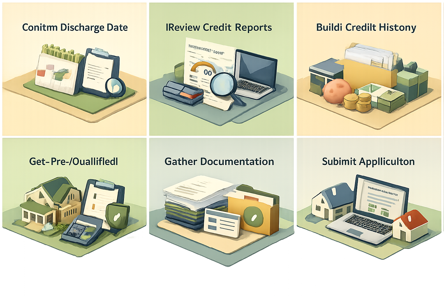 Step-by-step guide for qualifying for an FHA loan after Chapter 7 bankruptcy and using gift funds for down payment.