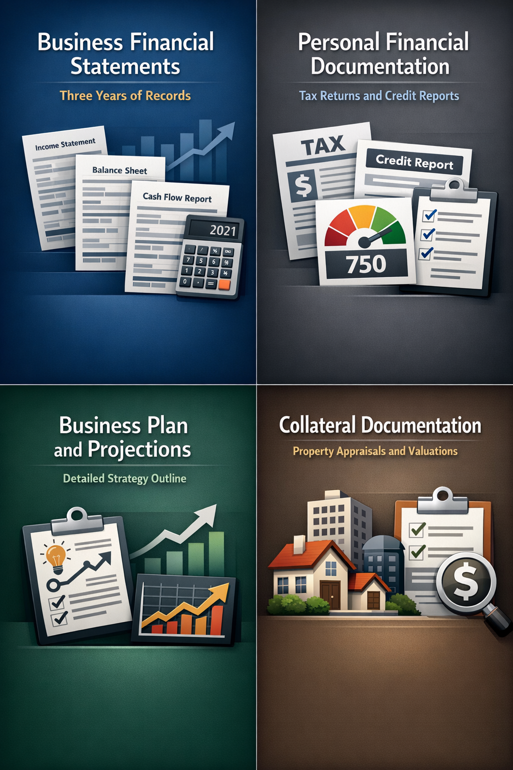 Essential SBA loan application requirements for real estate investors including financial statements and collateral documentation.