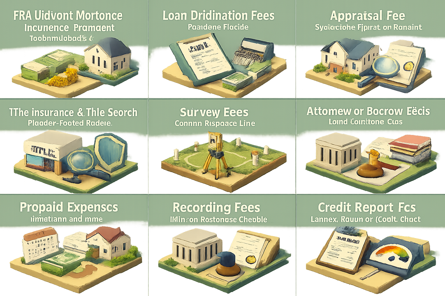 Infographic detailing FHA duplex closing costs including UFMIP, origination fees, appraisal, title insurance, and more.