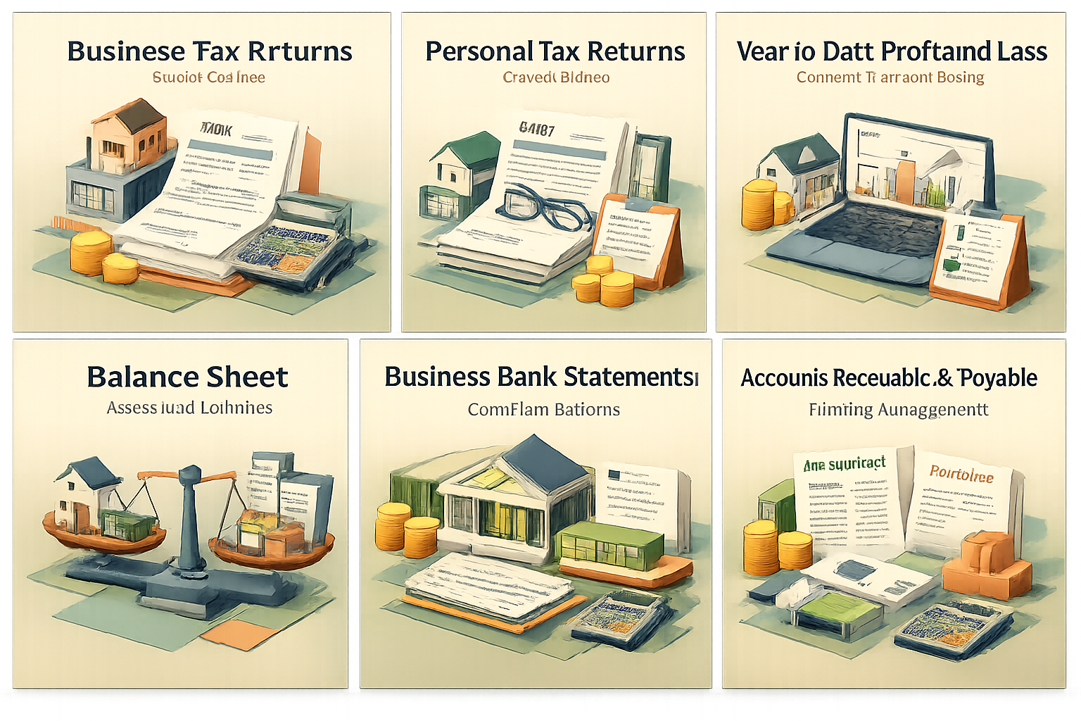 Infographic showing required financial documents for SBA loans for seasonal craft breweries, including tax returns and bank statements.